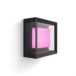 Philips Hue Econic WCA udendørs væglampe / loftlampe (firkantet), sort