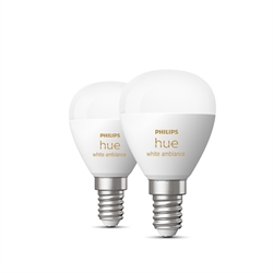 Philips Hue White Ambiance 5,1W LED E14 Luster 470lm (2 stk.)