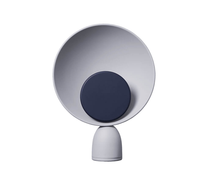 Blooper bordlampe, askegrå/navy blå