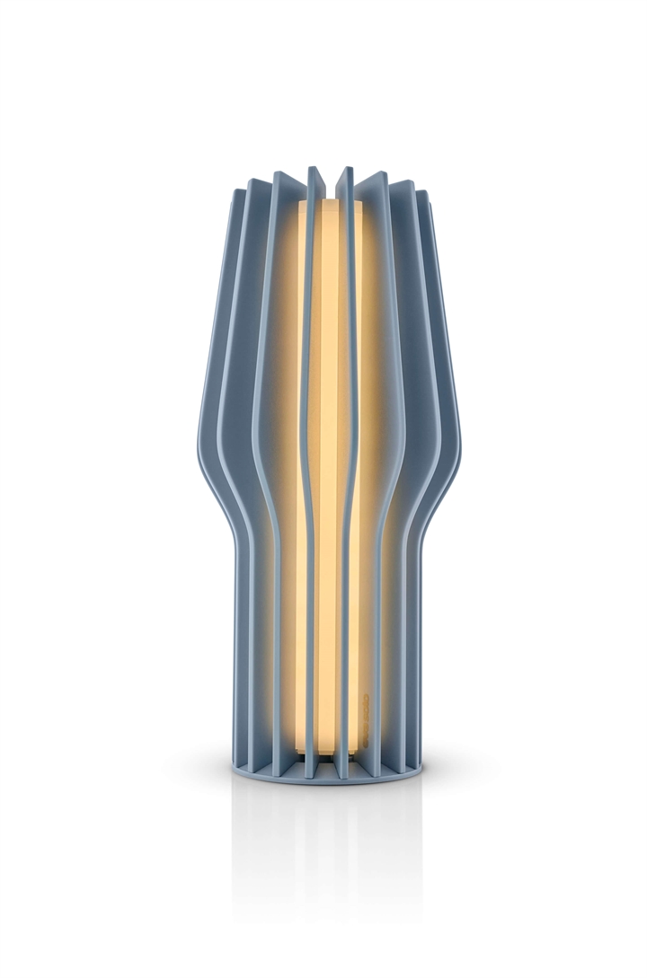 Radiant LED batterilampe / bordlampe 25 cm, dusty blue