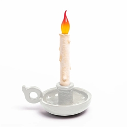 Seletti Bugia stearinlys batterilampe, hvid