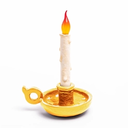 Seletti Bugia stearinlys batterilampe, guld