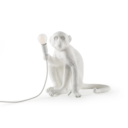 Seletti Monkey bordlampe, hvid