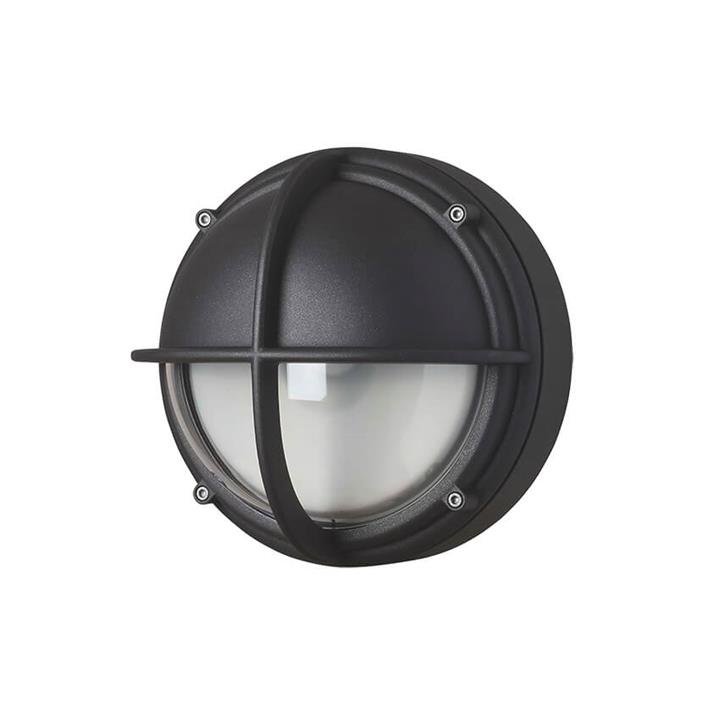Skot LED Udendørs væglampe / loftlampe, halvafskærmet klar/grafit