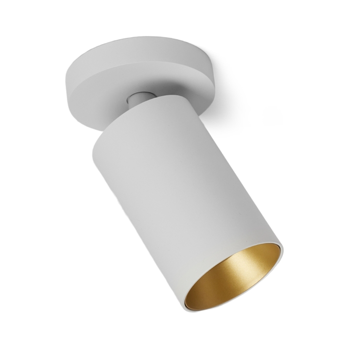 SpotOn Circle1 loftlampe/spot, hvid/guld