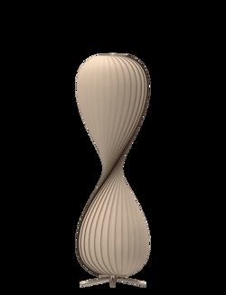 TR10 gulvlampe, birk/natur, 43 x 138 cm