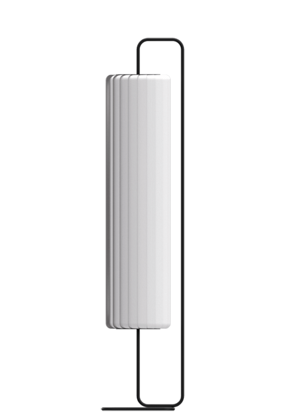 TR37 gulvlampe, PC Nonwoven/hvid, 34 x 111 cm