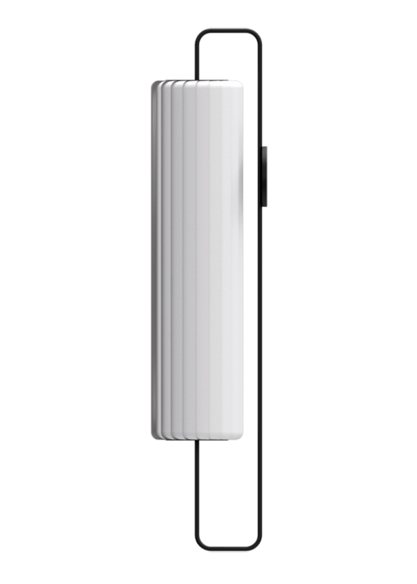 TR37 væglampe, PC Nonwoven/hvid, 25 x 142 cm