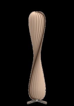 TR7 gulvlampe, birk/natur, 25 x 148 cm