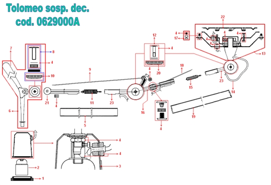 Reservedel: Wire til Tolomeo Sospensione Decentrata