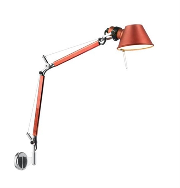 Tolomeo Micro Parete / Væglampe, rød