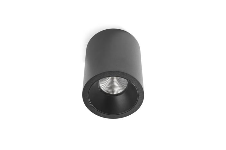 Antidark Tube LED påbygningsspot - sort