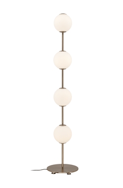 Audrey gulvlampe, messing/opal
