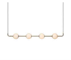 Audrey Linear pendel, messing/opal