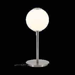 Audrey bordlampe m/USB-C, stål/opal
