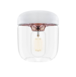 Acorn skærm, hvid/kobber