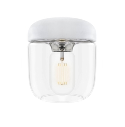 Acorn skærm, hvid/stål