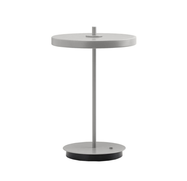 Asteria Move Monochrome batteri-/bordlampe, mist grå