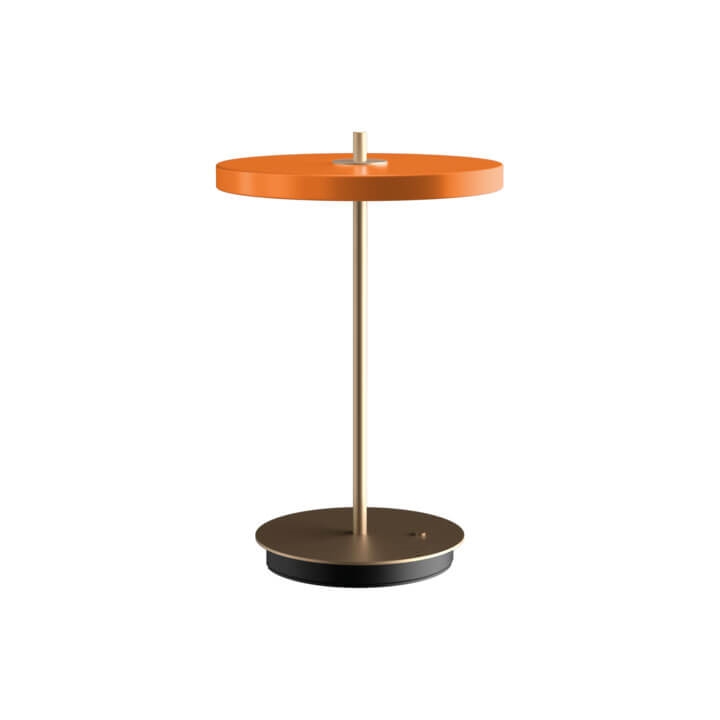 Asteria Move batteri-/bordlampe, orange/messing
