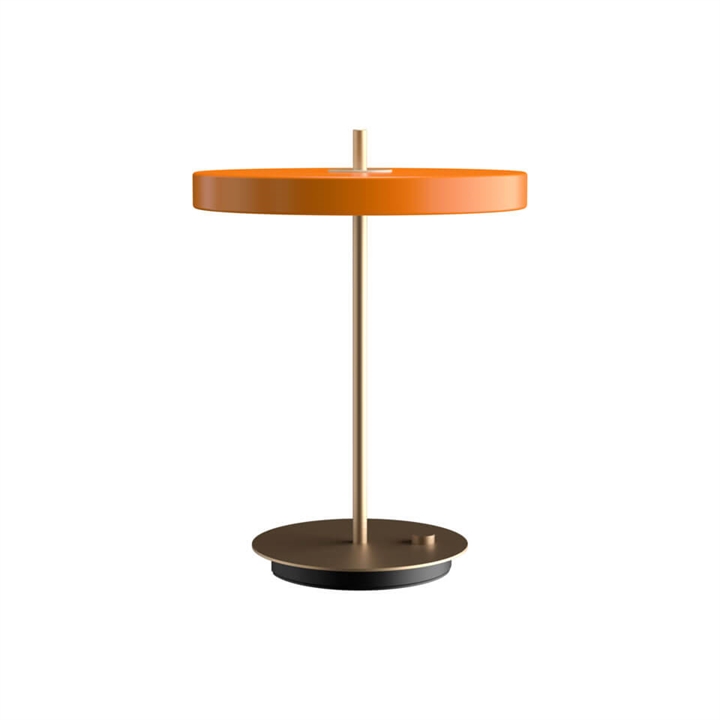 Asteria Bordlampe M/usb Orange/messing