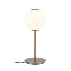 Audrey bordlampe m/USB-C, messing/opal