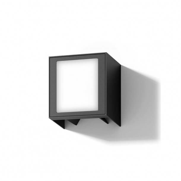 Una IP54 væglampe, sort