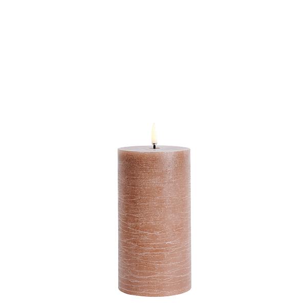 LED Bloklys Caramel Rustic 7 8x15 Cm Fra Uyuni
