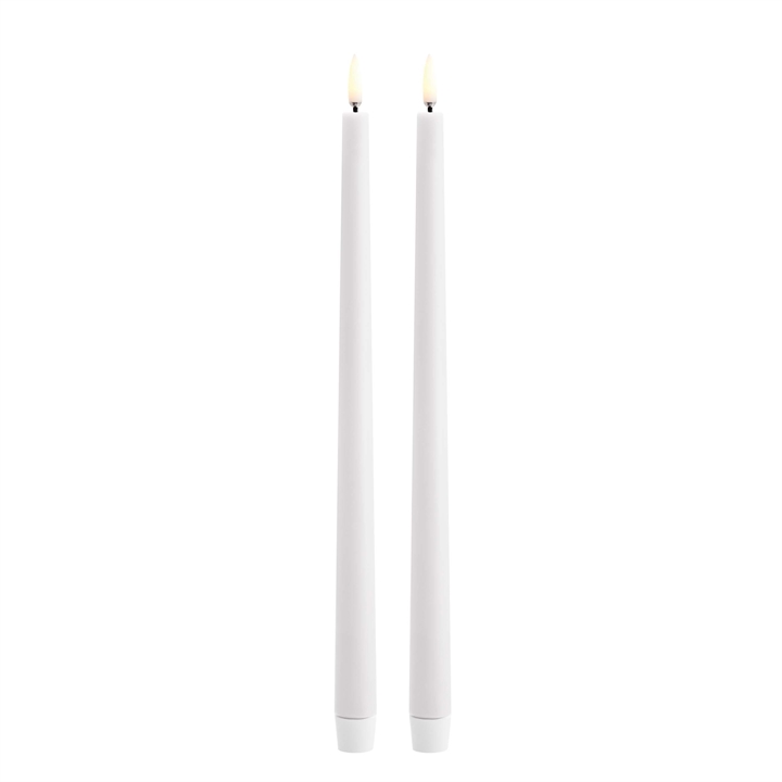 LED stagelys, Nordic white, 2-pak, 2,3x32 cm