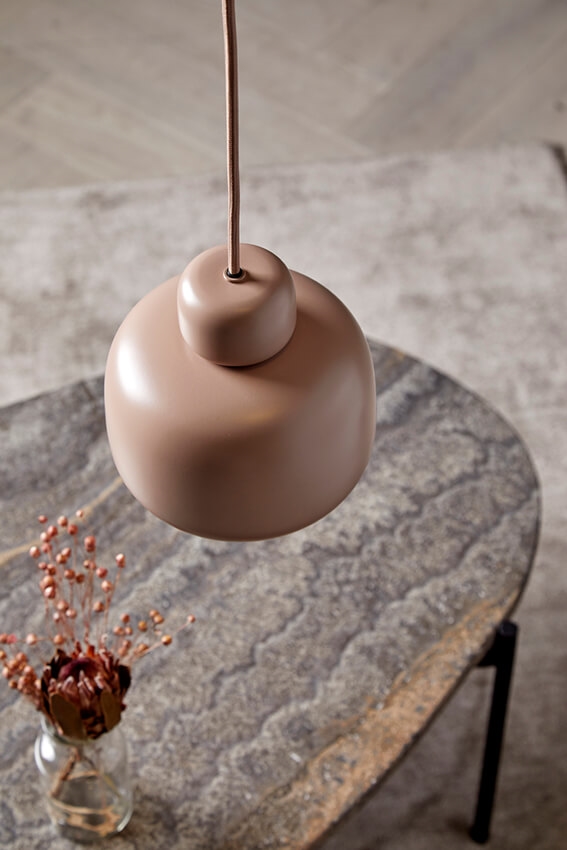 Stone pendel lille, dusty rose