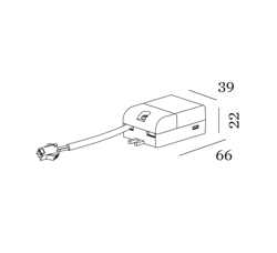 Driver til indbygningsspot 6W 350mA