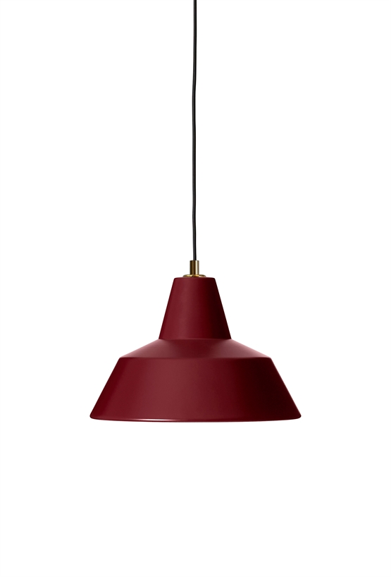 Workshop W3 pendellampe, rød, aluminium, E27 – Made By Hand - Spisestue - Design - Med én lyskilde