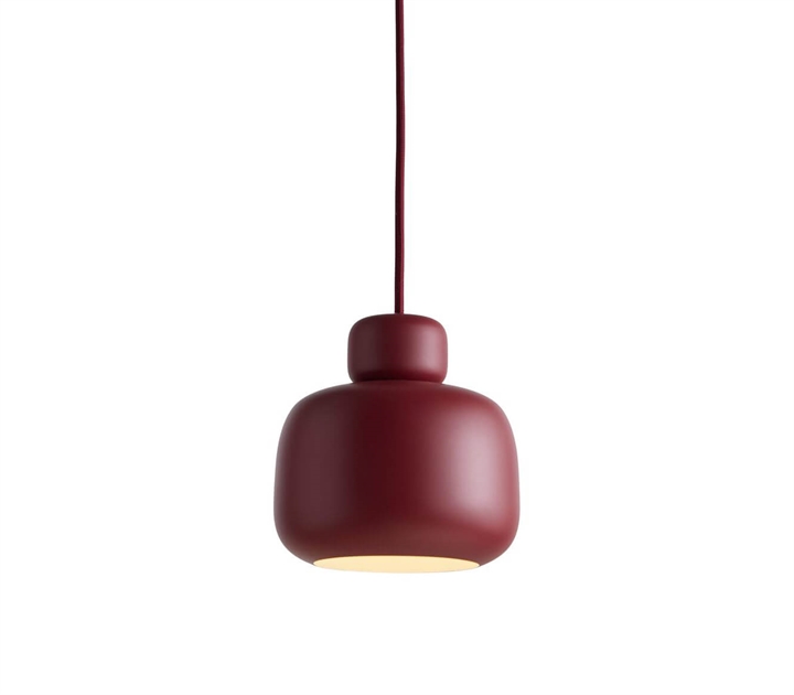 Stone pendel lille, deep red