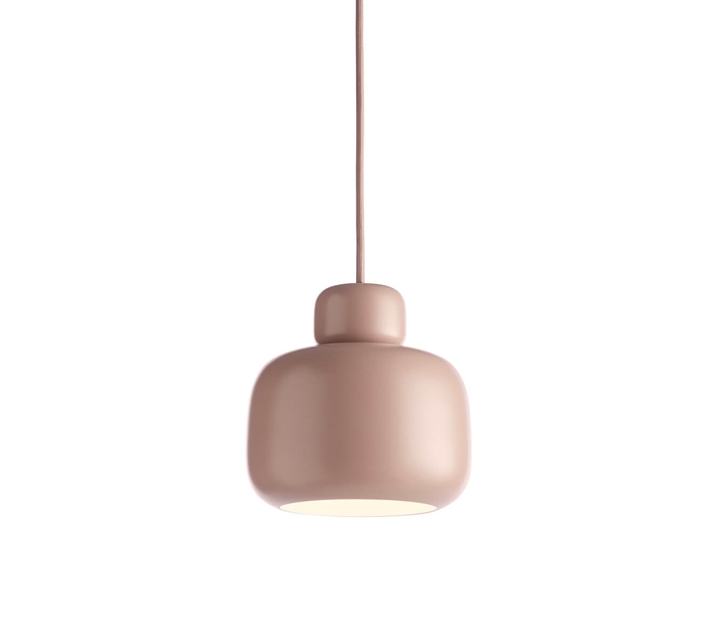 Stone pendel lille, dusty rose