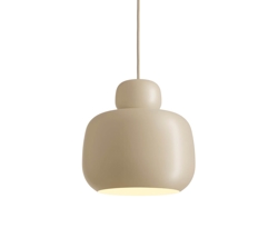 Stone pendel stor, beige