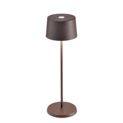 Olivia batterilampe / bordlampe, corten