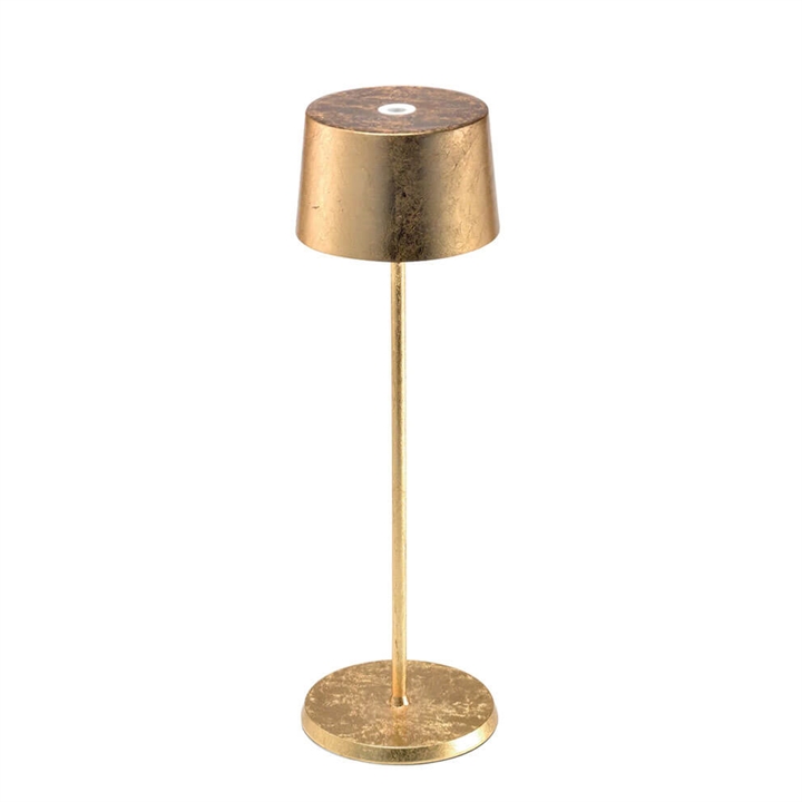 Olivia batterilampe / bordlampe, guld