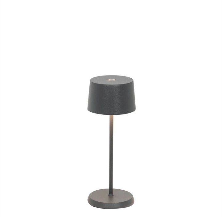 Olivia micro batterilampe / bordlampe, mørkegrå