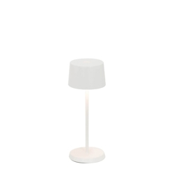 Olivia micro batterilampe / bordlampe, hvid