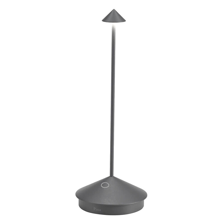 Pina batterilampe / bordlampe, mørkegrå