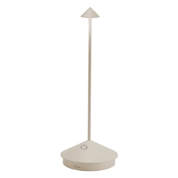 Pina batterilampe / bordlampe, sand