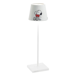 Poldina x Peanuts batterilampe / bordlampe, heart