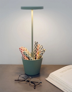 Poldina Reverso batterilampe / bordlampe, salviegrøn