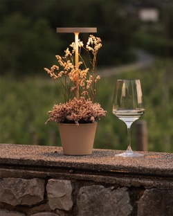 Poldina Reverso batterilampe / bordlampe, sand