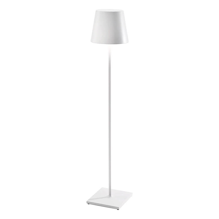 Poldina XXL batterilampe / gulvlampe, hvid