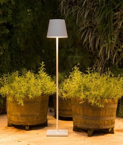 Poldina XXL batterilampe/gulvlampe, hvide