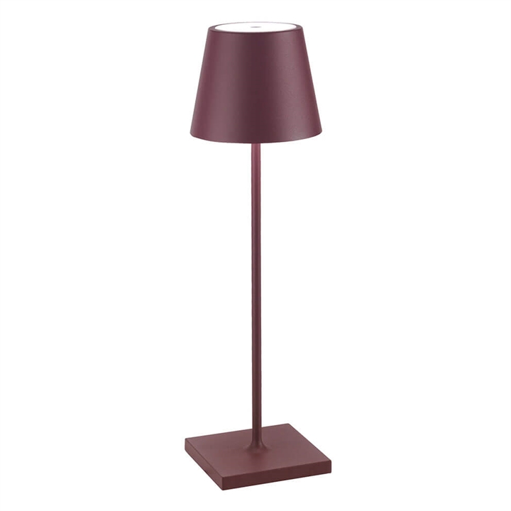 Poldina batterilampe / bordlampe, bordeaux