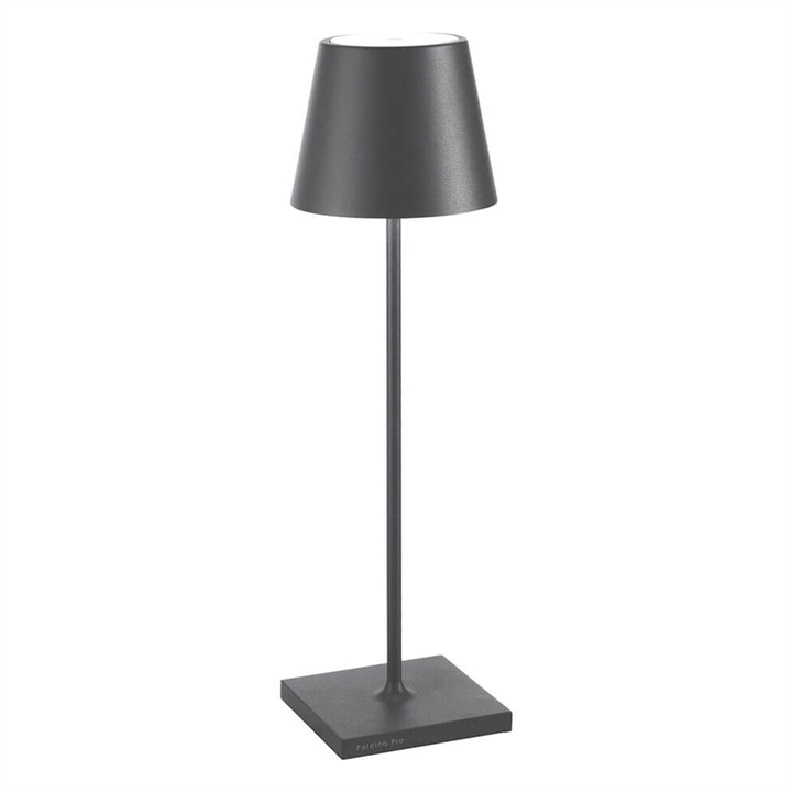 Poldina batterilampe / bordlampe, mørkegrå