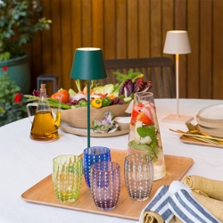 Poldina batterilampen i mørkegrøn og sand