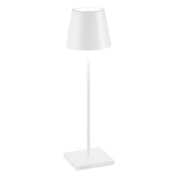Poldina batterilampe / bordlampe, hvid