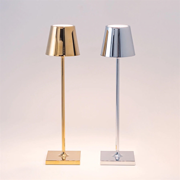 Poldina micro i poleret guld og poleret krom